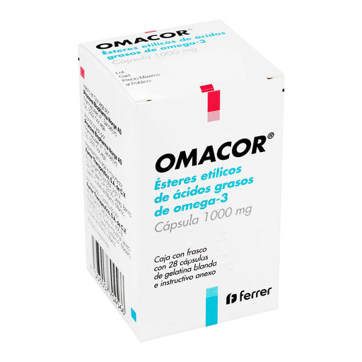 Omacor 1000Mg Con 28 Capsulas (Esteres Etilicos De Acidos Grasos De Omega-3) - WeCare Pharma
