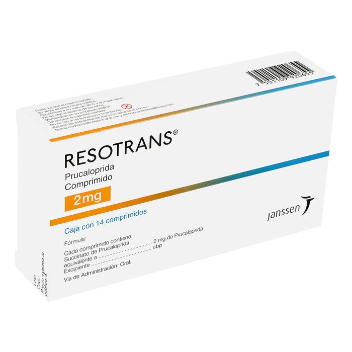 Resotrans 2Mg Con 14 Comprimidos (Prucaloprida) 2 - 7501109920655