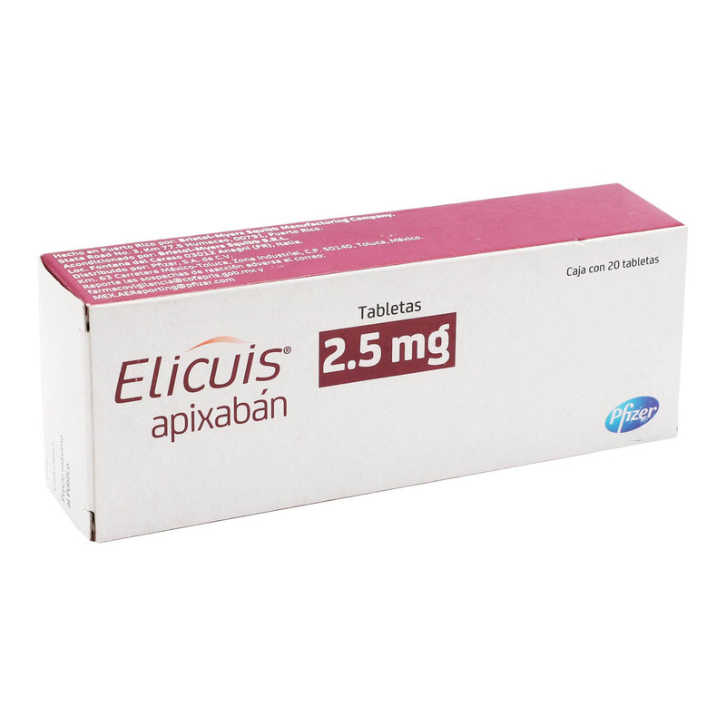 Elicuis 2.5Mg Con 20 Tabletas (Apixaban) - WeCare Pharma