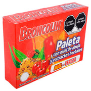 Broncolin Paleta 10G Con 10 Miel-Cereza (Miel Y Extractos Herbales) - WeCare Pharma