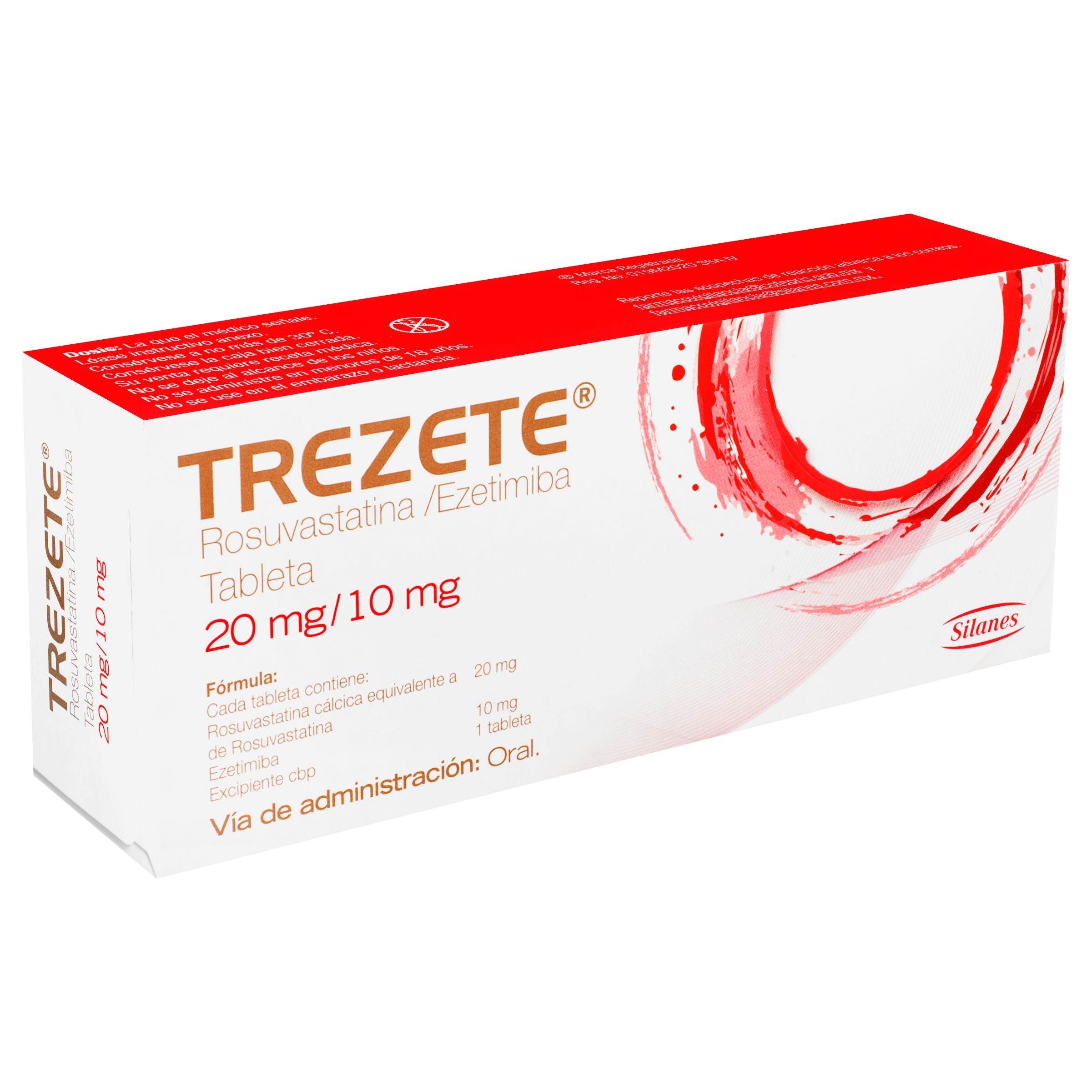 Trezete 20Mg/10Mg Con 30 Tabletas (Rosuvastatina/Ezetimiba) — WeCare Pharma