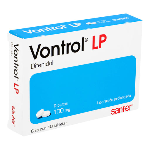 Vontrol Lp 100Mg Con 10 Tabletas (Difenidol) 2 - 7501070635671