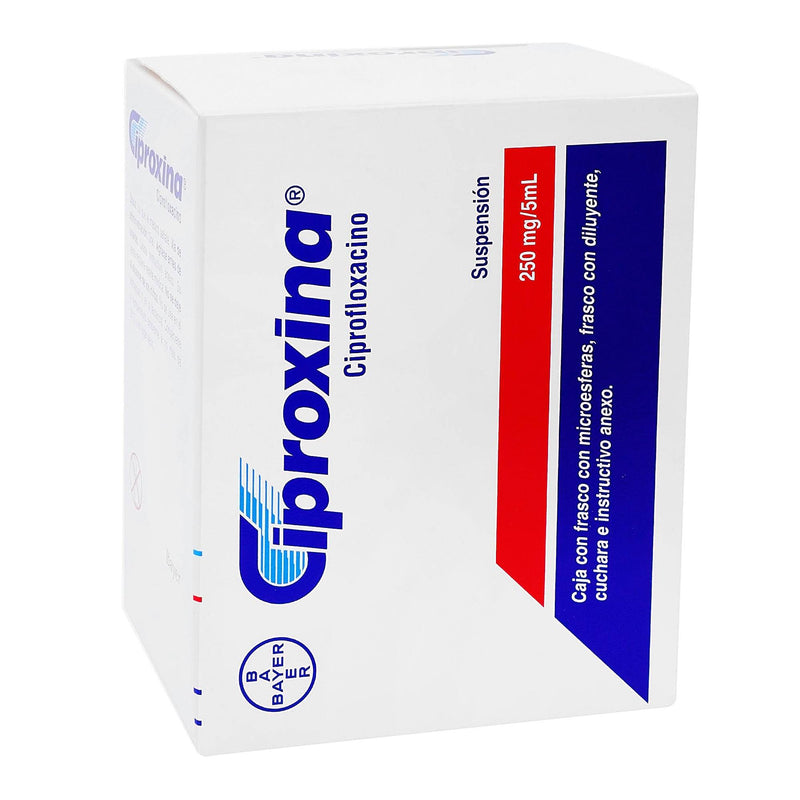 Ciproxina Suspensión 250Mg/5Ml 100Ml (Ciprofloxacino) - WeCare Pharma