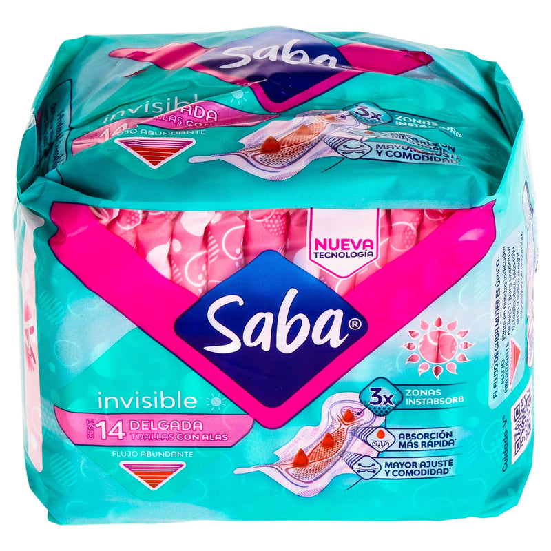 Toallas Femeninas Saba Invisible Buenos Dí­as Delgada Con Alas Con 14 - WeCare Pharma