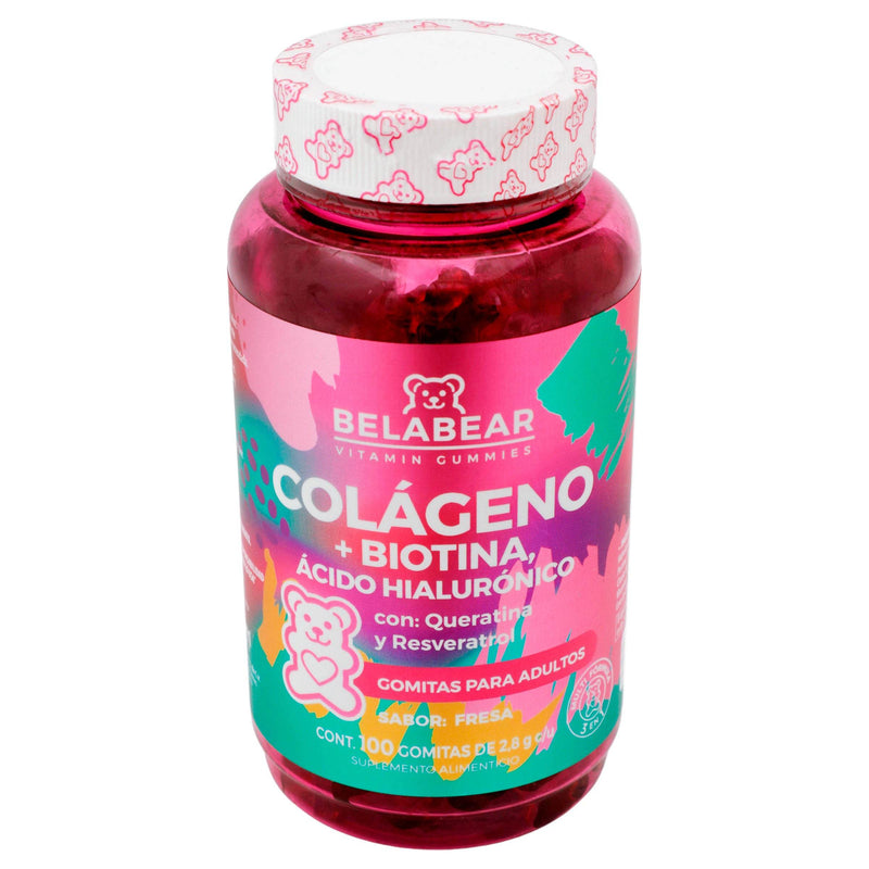Belabear Gomitas 2.8G Con 100 (Colageno/Biotina/Acido Hialuronico) - WeCare Pharma