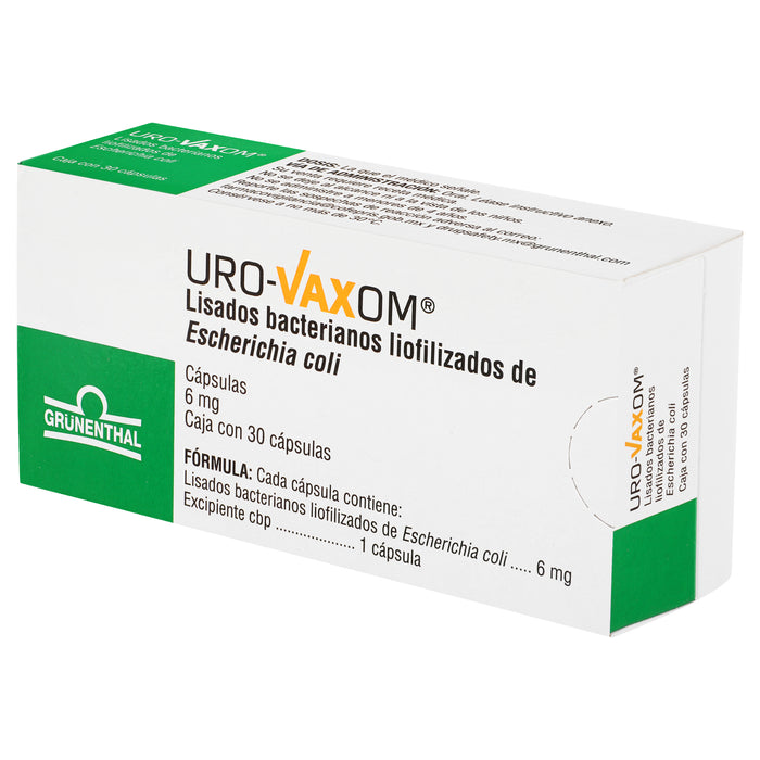 Uro-Vaxom 6Mg Con 30 Capsulas (Lisados Bacterianos E Coli) 4 - 7502209290211