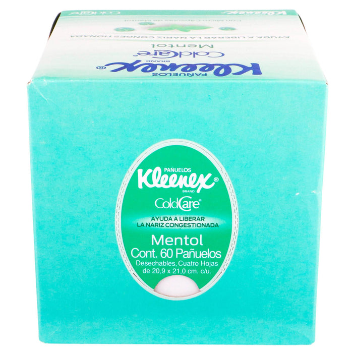 Pañuelos Kleenex Coldcare Mentol Caja Con 60 - WeCare Pharma