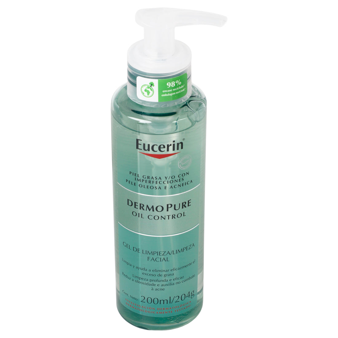 Eucerin Dermo Pure Oil Control Gel Limpiador 200Ml 3 - 4005900436986