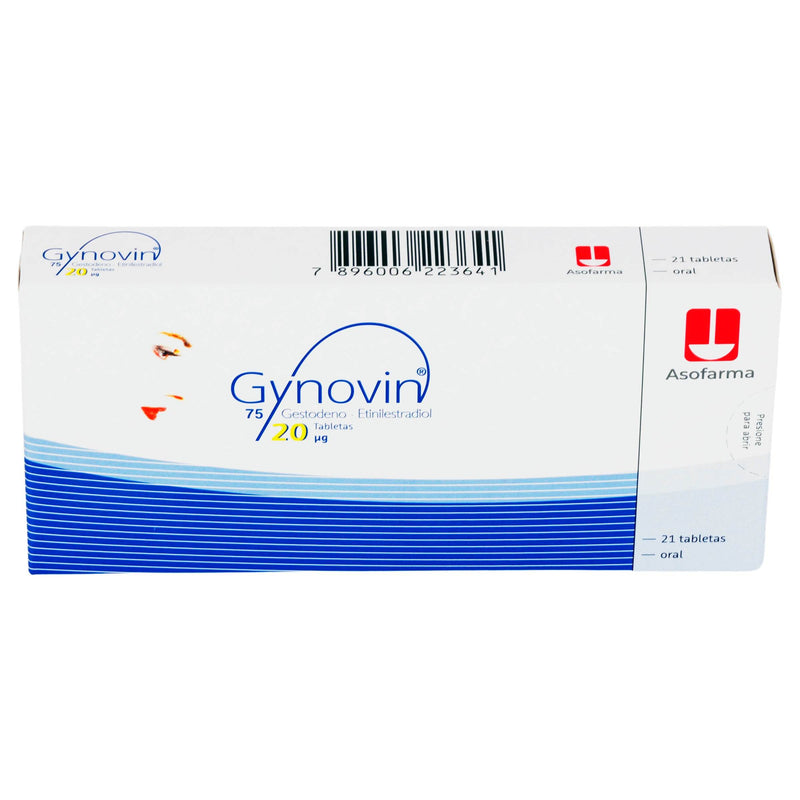 Gynovin (Gestodeno/Etinilestradiol) Tabletas 75Mcg/20Mcg Con 21 - WeCare Pharma