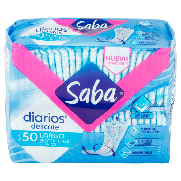 Protectores Diarios Saba Largo Con 50 - WeCare Pharma