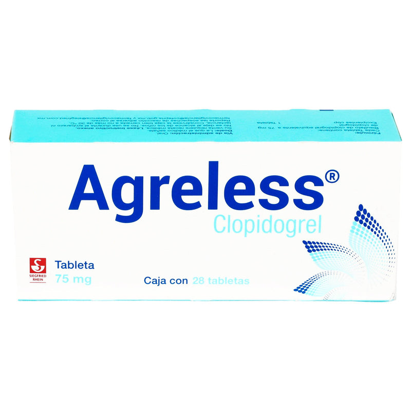 Agreless 75Mg Con 28 Tabletas (Clopidogrel) - WeCare Pharma
