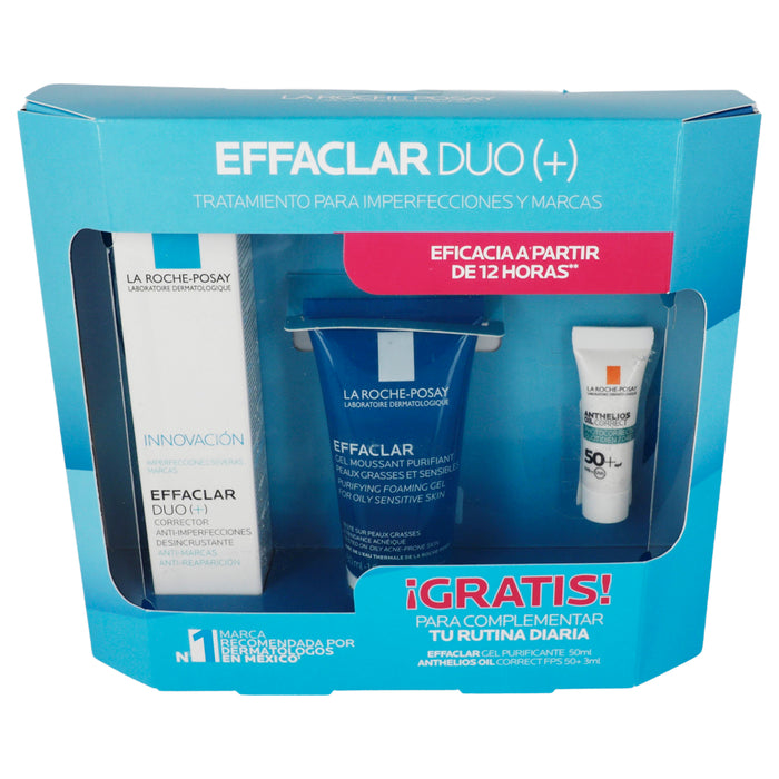 La Roche-P Kit Effaclar Duo 40Ml+Effaclar Gel 50Ml+Anthelios Correct 3Ml 3 - 7509552880854