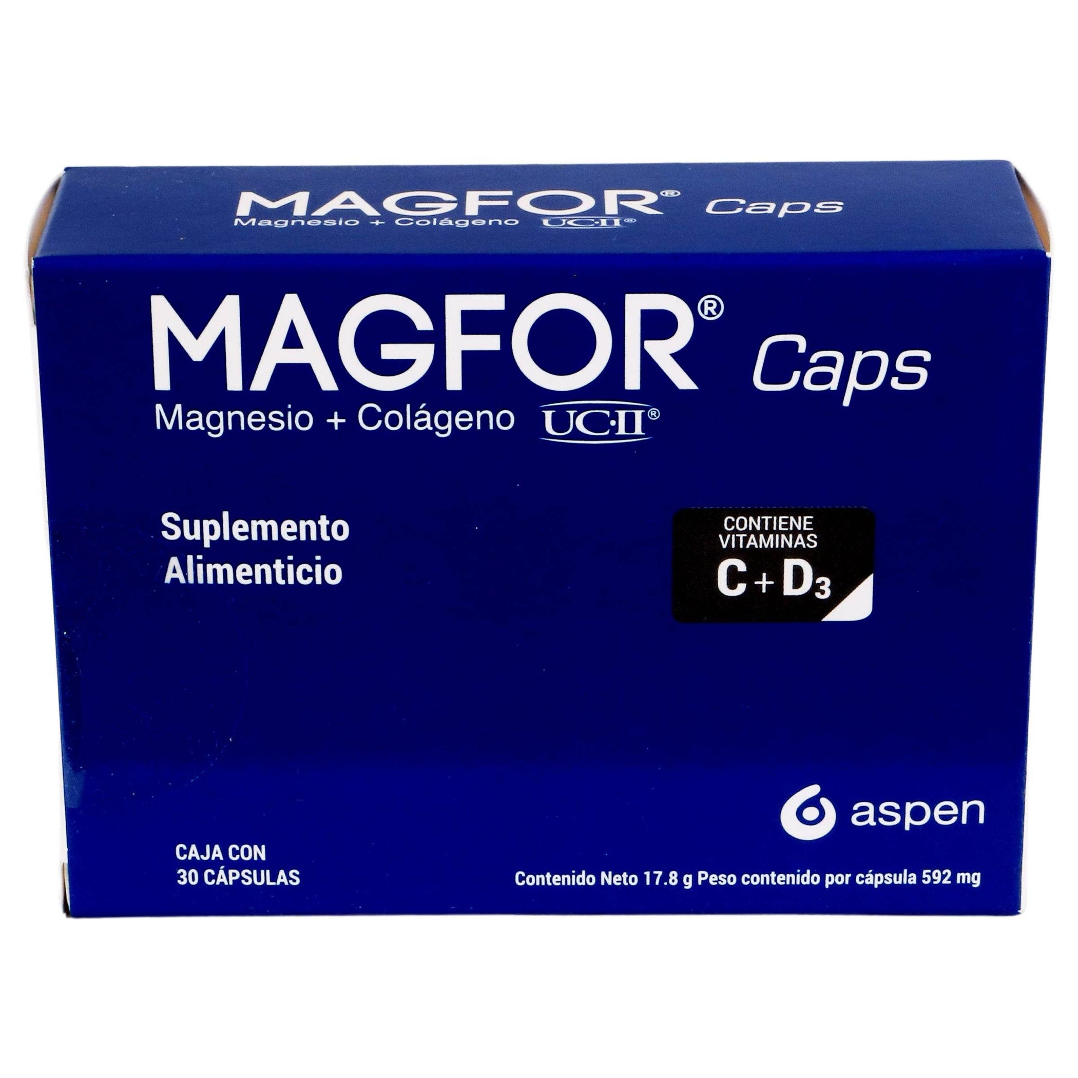 Magfor 592Mg Con 30 Capsulas (Magnesio/Colageno) — WeCare Pharma