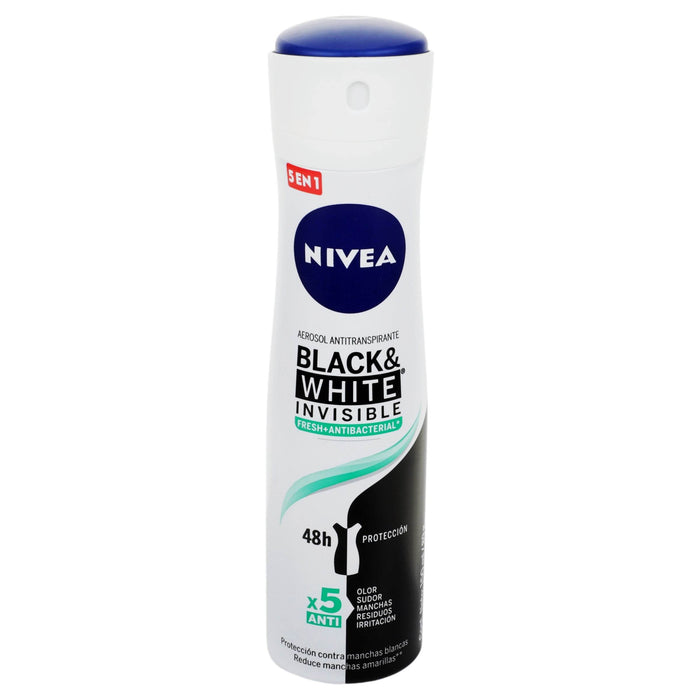 Desodorante Nivea Black Y White Invisible 48H Spray 150Ml - WeCare Pharma