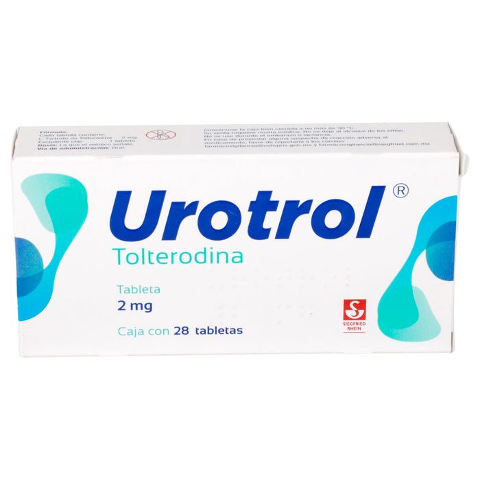 Urotrol 2Mg Con 28 Tabletas (Tolterodina) 3 - 7501300421937