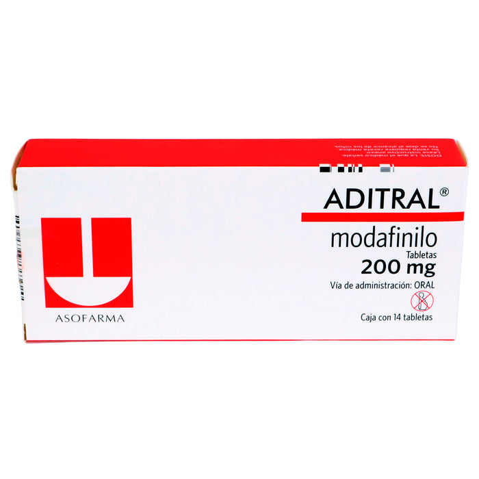 Aditral 200Mg Con 14 Tabletas (Modafilino) 3 - 7730979097772