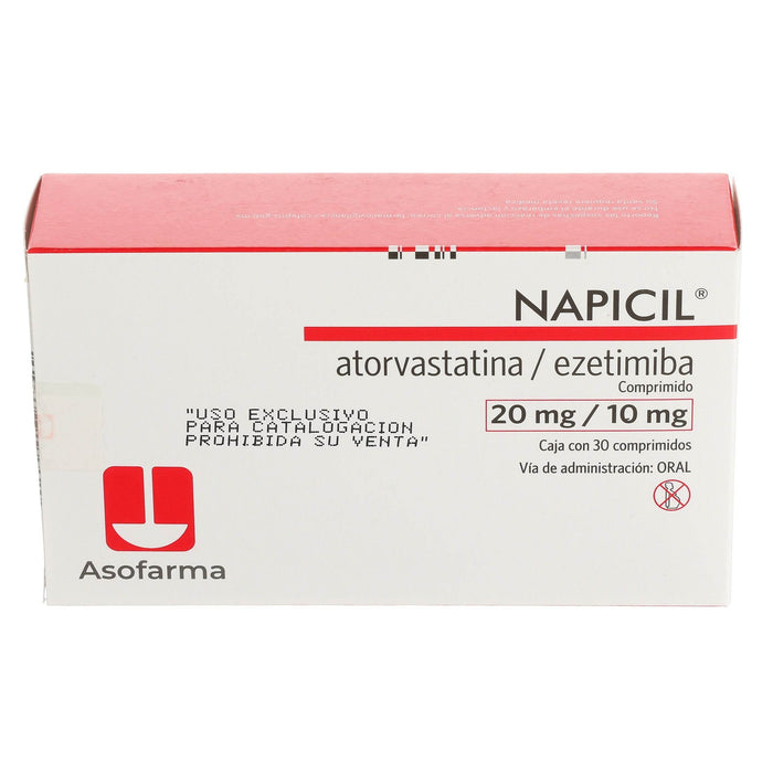 Napicil 20Mg/10Mg Con 30 Comprimidos (Atorvastatina/Ezetimiba) - WeCare Pharma