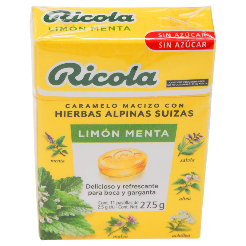 Caramelo Ricola Pastillas 27.5G Con 11 Limon-Menta (Hierbas Alpinas Suizas) - WeCare Pharma
