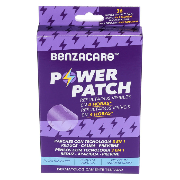 Benzacare (Acido Salicilico) Power Patch Anti Acne Minimizador Con 36 - WeCare Pharma