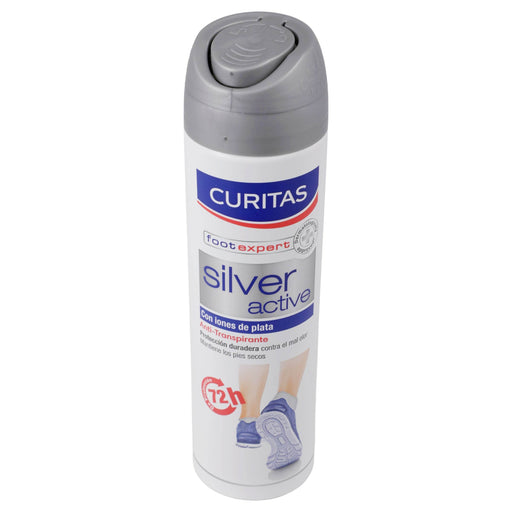Desodorante Para Pies Curitas Silver Active Spray 150Ml - WeCare Pharma