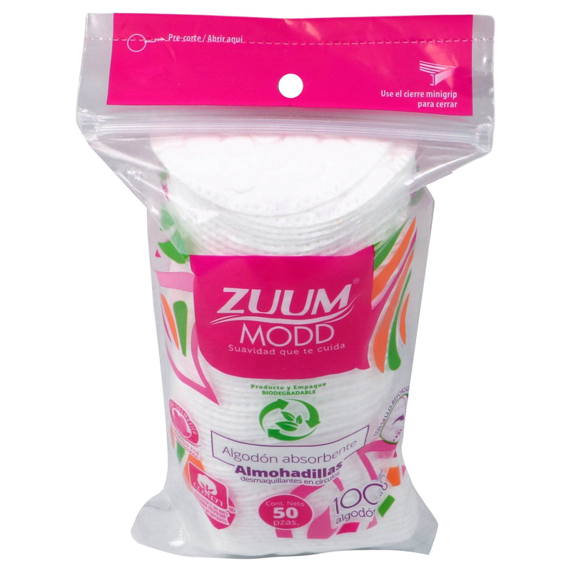 Pads Facial Algodón Zuum Con 50 - WeCare Pharma
