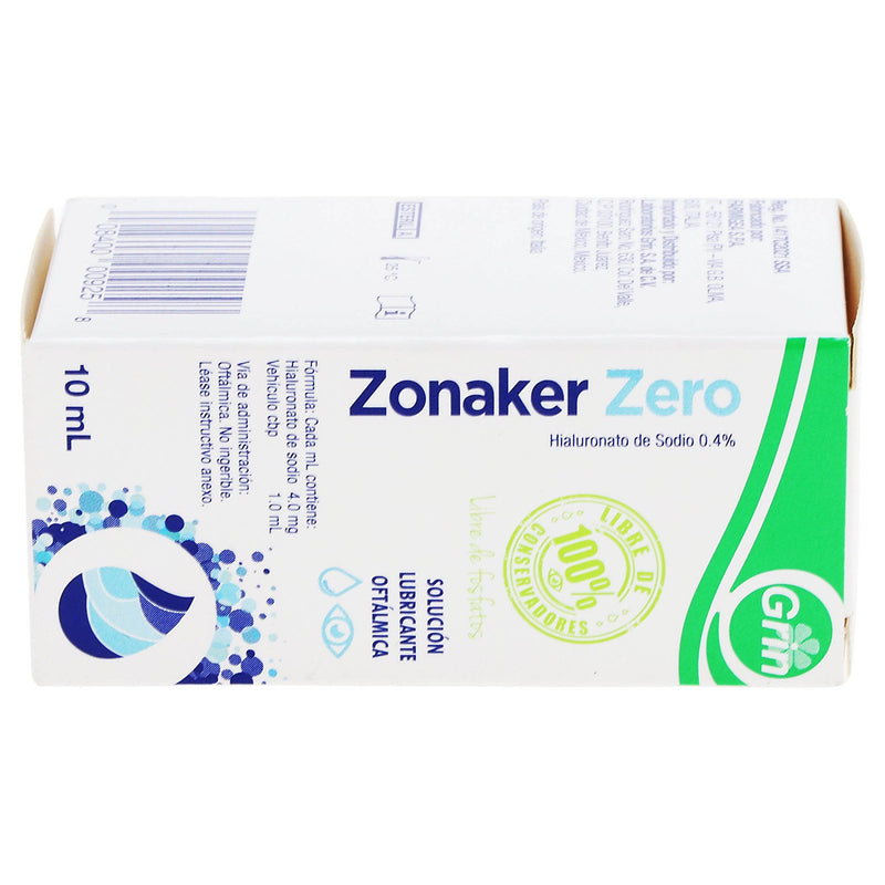 Zonaker Zero Gotas 0.4% 10Ml (Hialuronato De Sodio) - WeCare Pharma