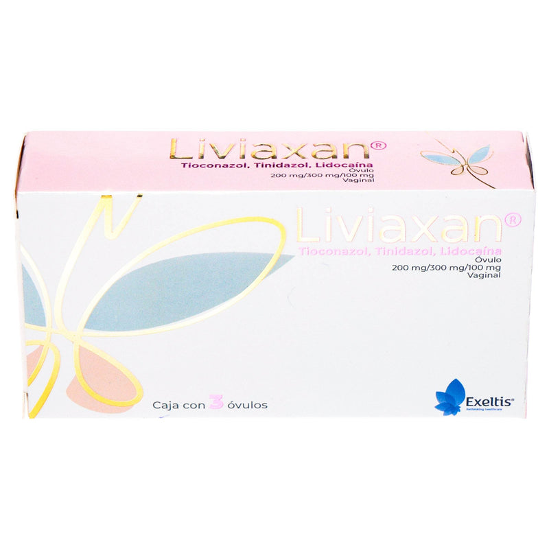 Liviaxan Ovulos 200Mg/300Mg/100Mg Con 3 (Tioconazol/Tinidazol/Lidocaina) - WeCare Pharma