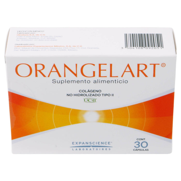 Orangelart 200Mg Con 30 Capsulas (Colageno No Hidrolizado Tipo Ii) - WeCare Pharma