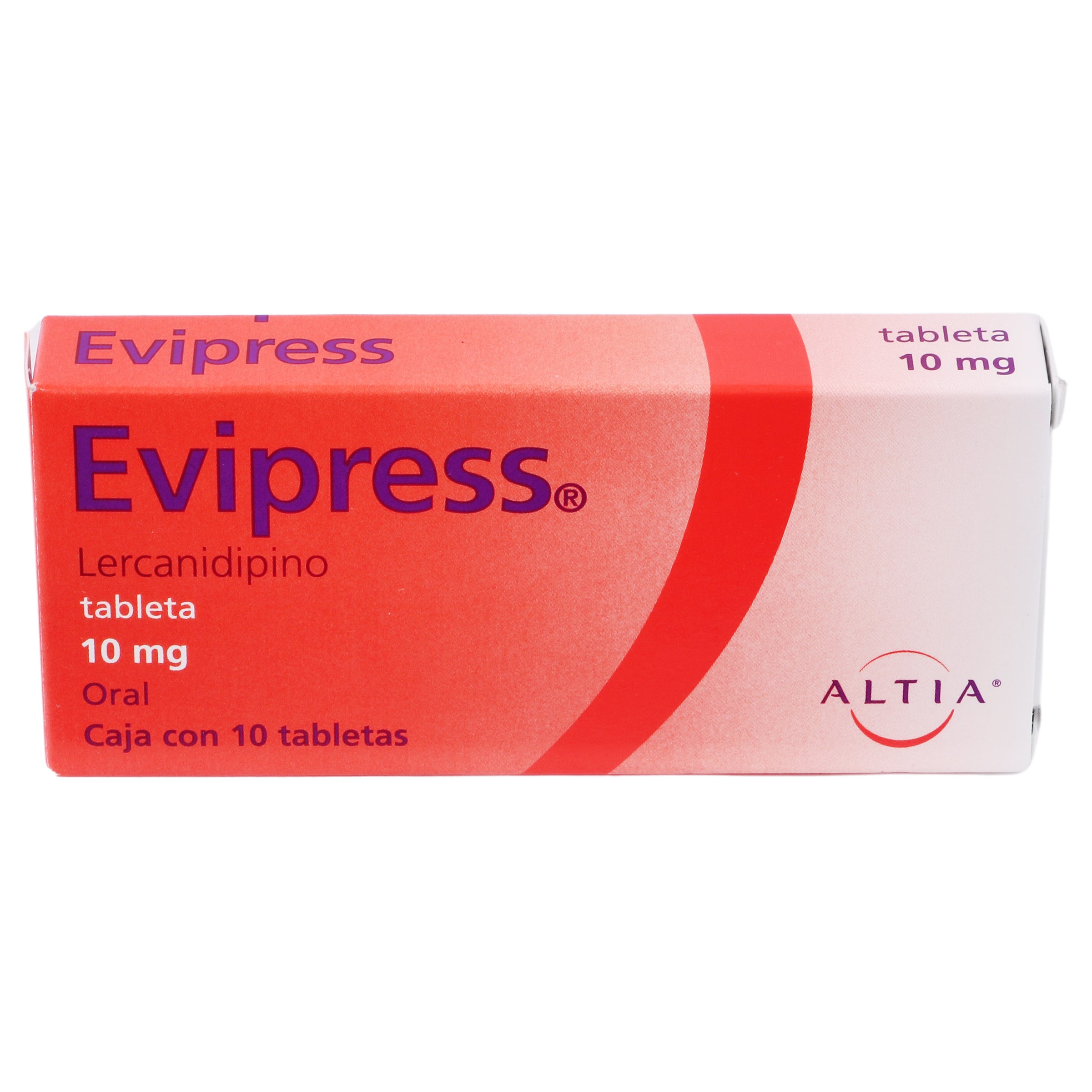 Evipress 10Mg Con 10 Tabletas (Lercanidipino) 4 - 7501314705511