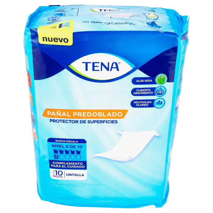 Pañal Tena Predoblado Unitalla Con 10 - WeCare Pharma