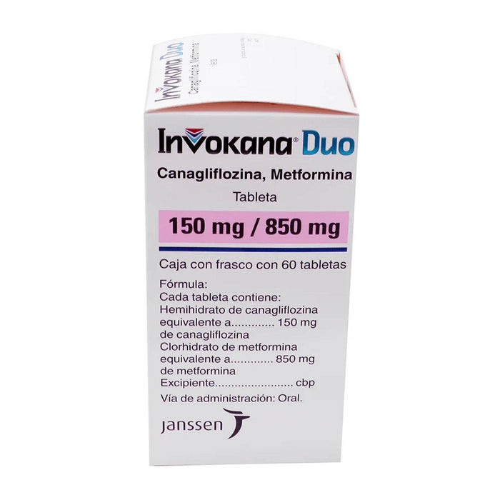 Invokana Duo 150Mg/850Mg Con 60 Tabletas (Canagliflozina/Metformina) - WeCare Pharma