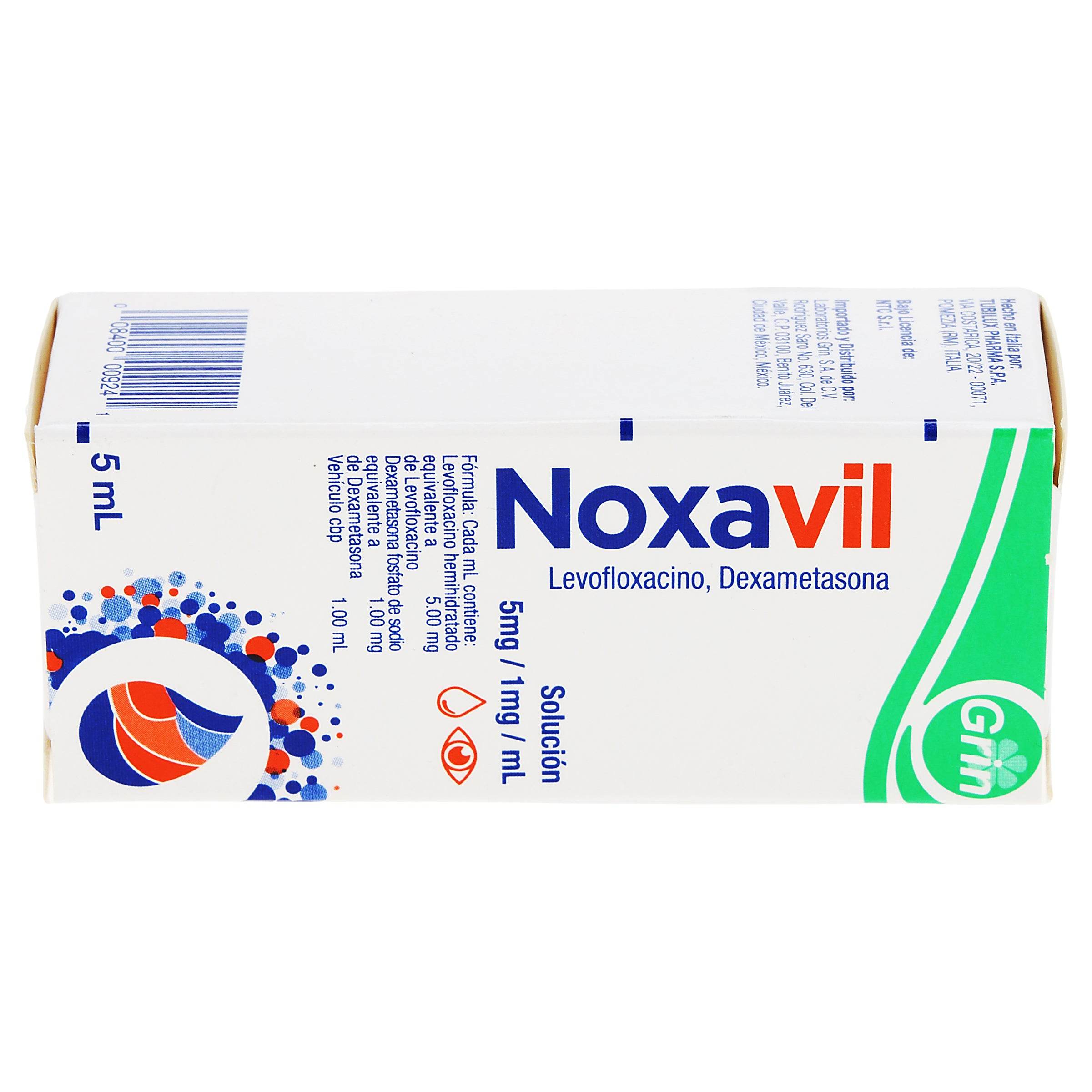 Noxavil Gotas 5Mg/1Mg/Ml 5Ml (Levofloxacino/Dexametasona) — WeCare Pharma