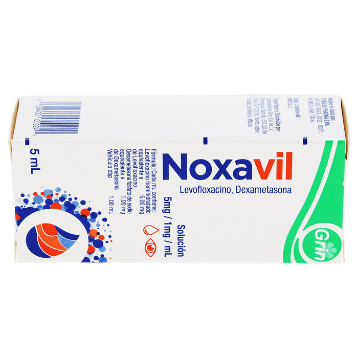 Noxavil Gotas 5Mg/1Mg/Ml 5Ml (Levofloxacino/Dexametasona) - WeCare Pharma