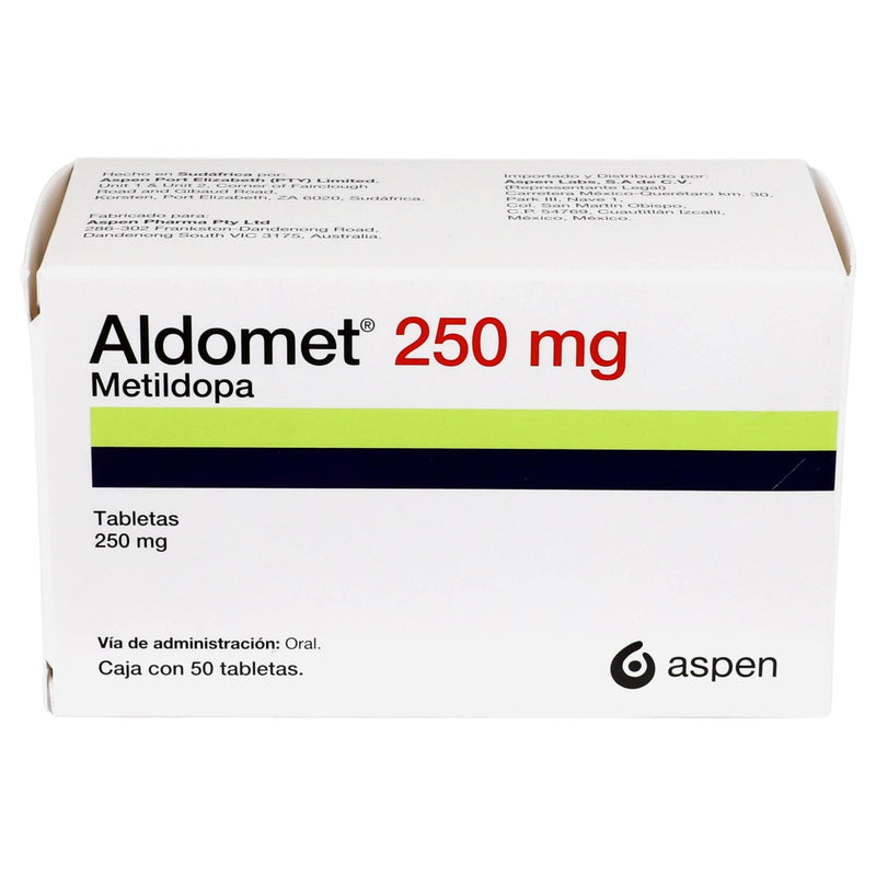 Aldomet 250Mg Con 50 Tabletas (Metildopa) - WeCare Pharma
