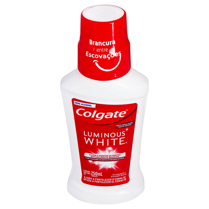 Colgate Enjuague Bucal Luminous White 250Ml - WeCare Pharma