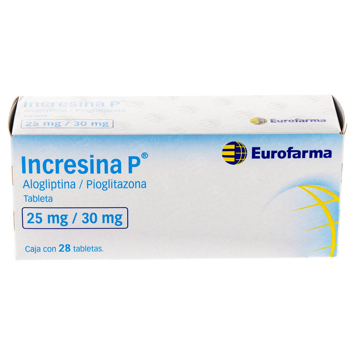 Incresina P 25Mg/30Mg Con 28 Tabletas (Alogliptina/Pioglitazona) - WeCare Pharma