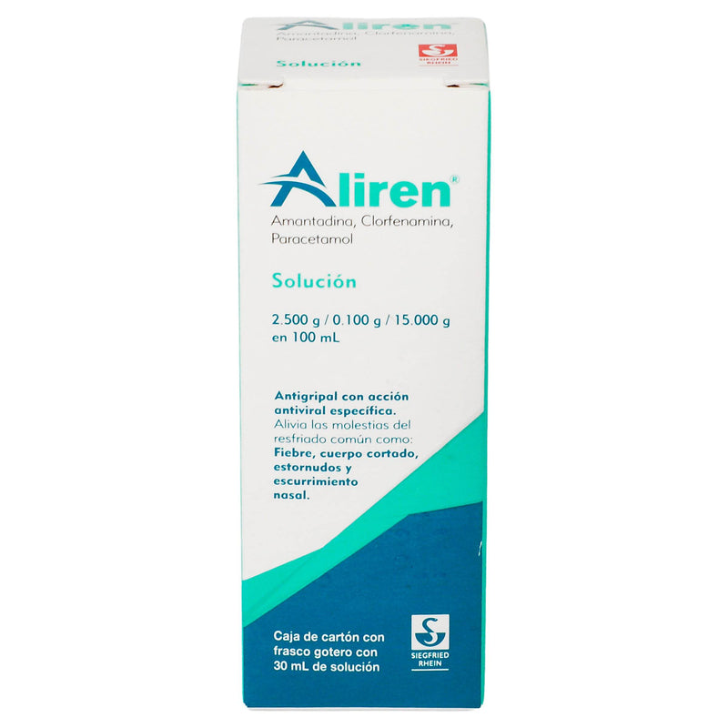 Aliren Solución 2.5G/0.1G/15G/100Ml 30Ml (Amantadina/Clorfenamina/Paracetamol) - WeCare Pharma