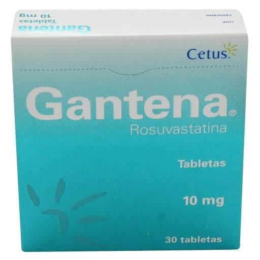 Gantena 10Mg Con 30 Tabletas (Rosuvastatina) - WeCare Pharma