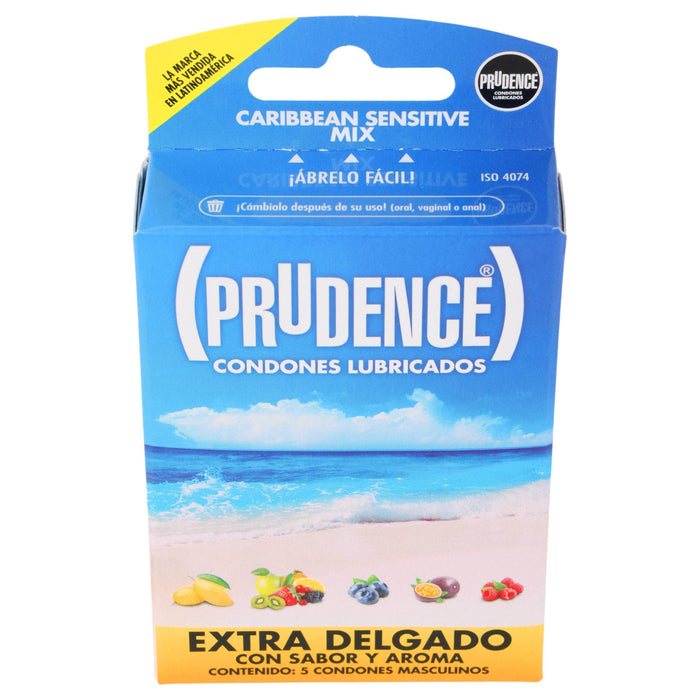 Condón Prudence Caribean Mix Con 5 - WeCare Pharma