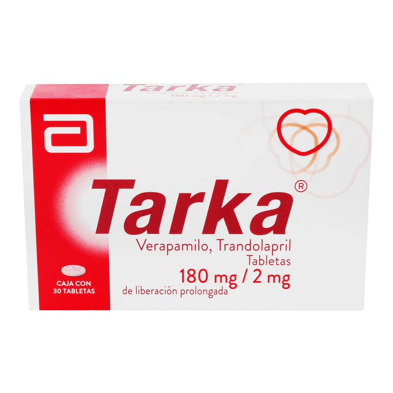 Tarka 180Mg/2Mg Con 30 Tabletas (Verapamilo/Trandolapril) - WeCare Pharma