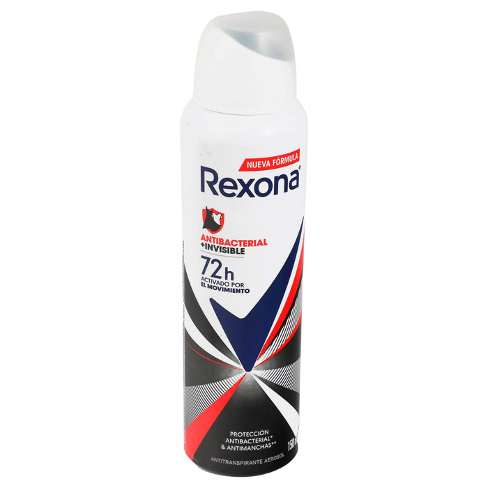 Desodorante Rexona Antibacterial Invisible Aerosol 150Ml - WeCare Pharma