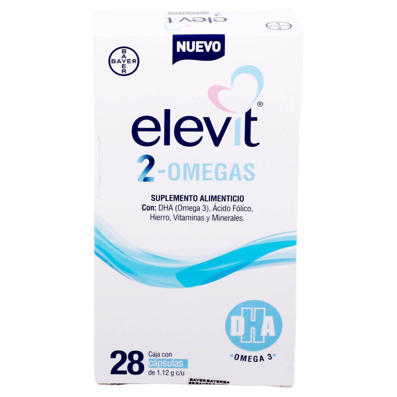 Elevit 2-Omegas Con 28 Capsulas (Multivitaminico) - WeCare Pharma