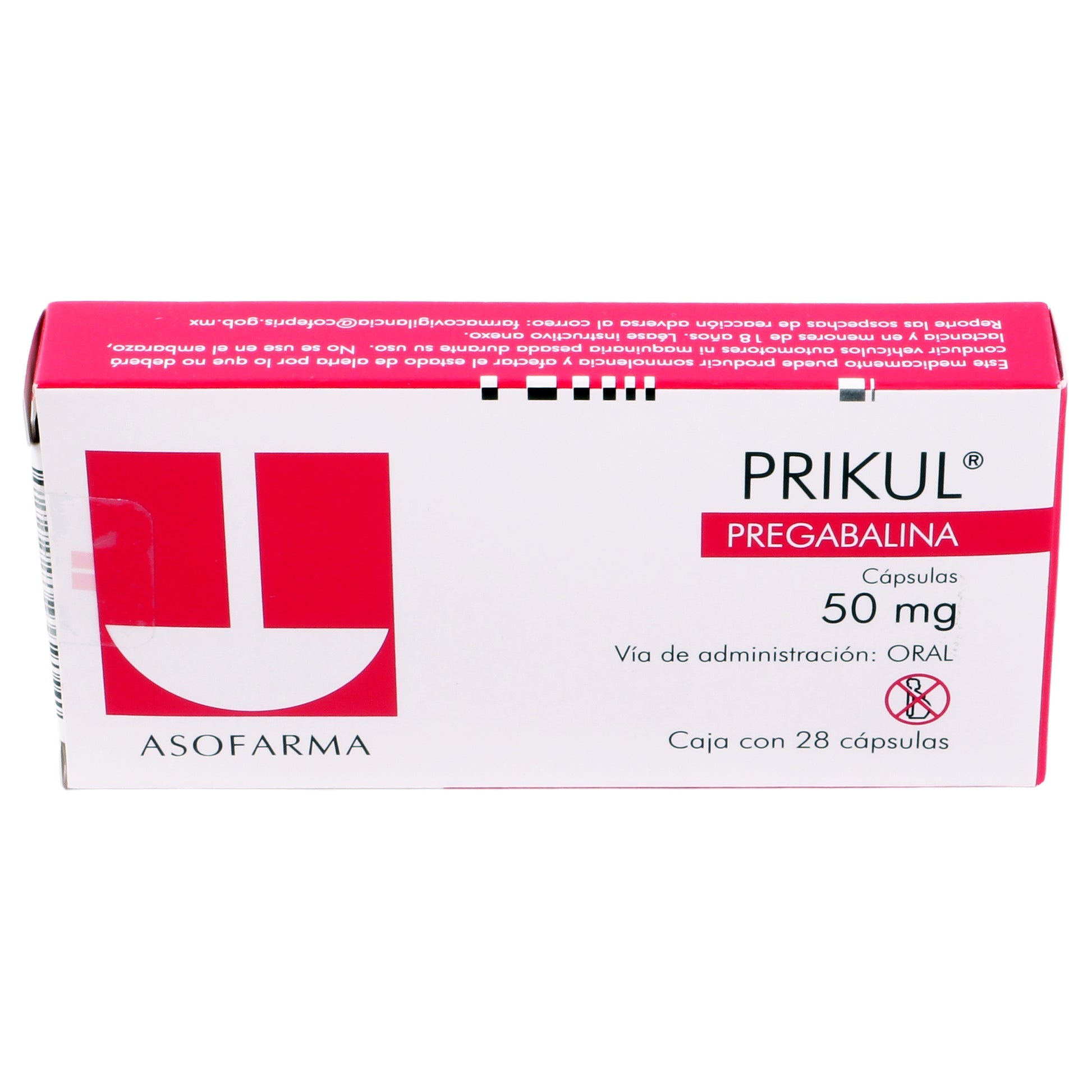 Prikul 50Mg Con 28 Capsulas (Pregabalina) 3 - 7841141004303