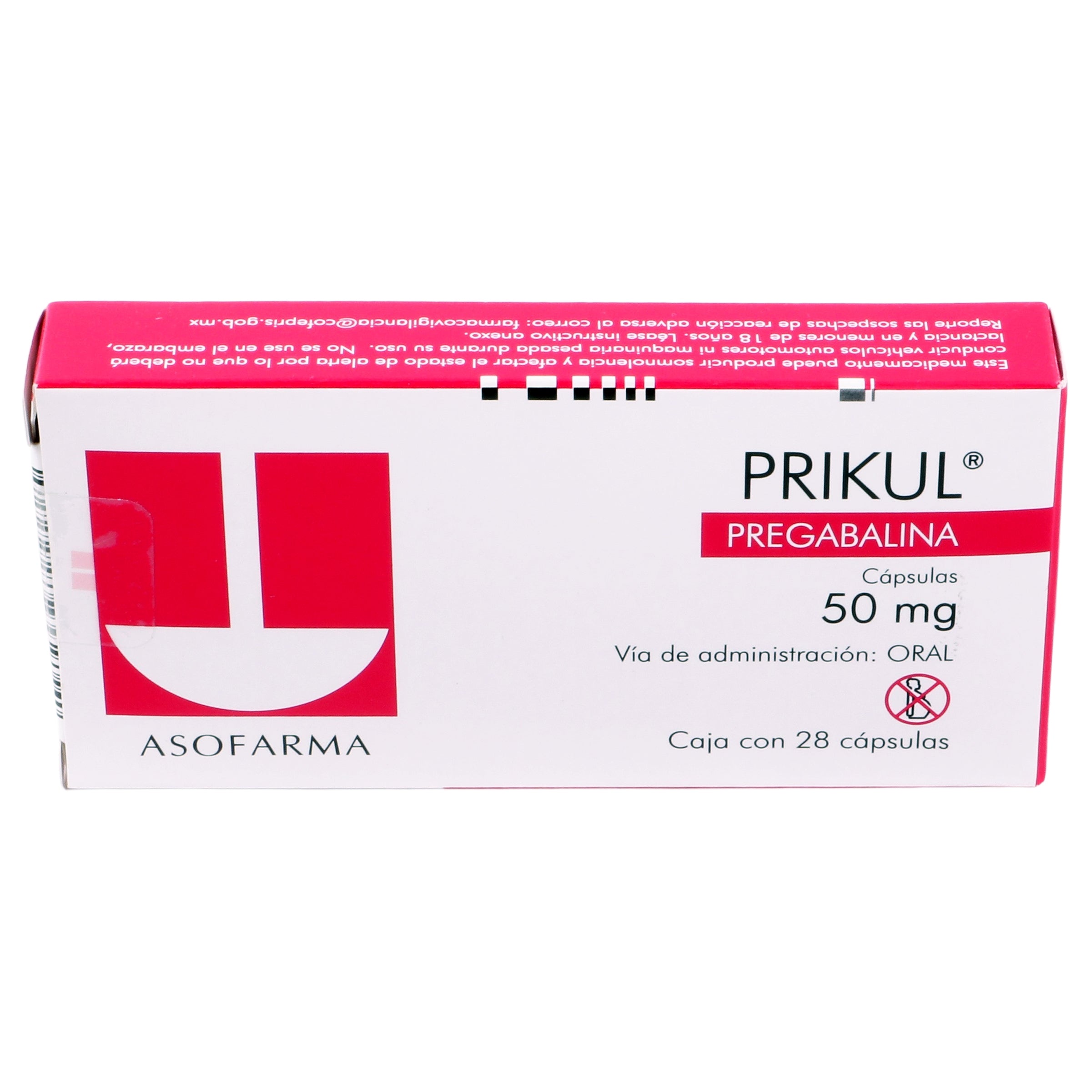 Prikul 50Mg Con 28 Capsulas (Pregabalina) 3 - 7841141004303