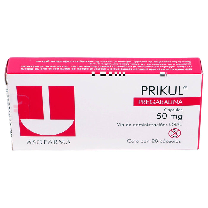 Prikul 50Mg Con 28 Capsulas (Pregabalina) - WeCare Pharma