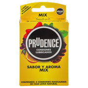 Condón Prudence Sabor Y Aroma Mix Con 5 - WeCare Pharma