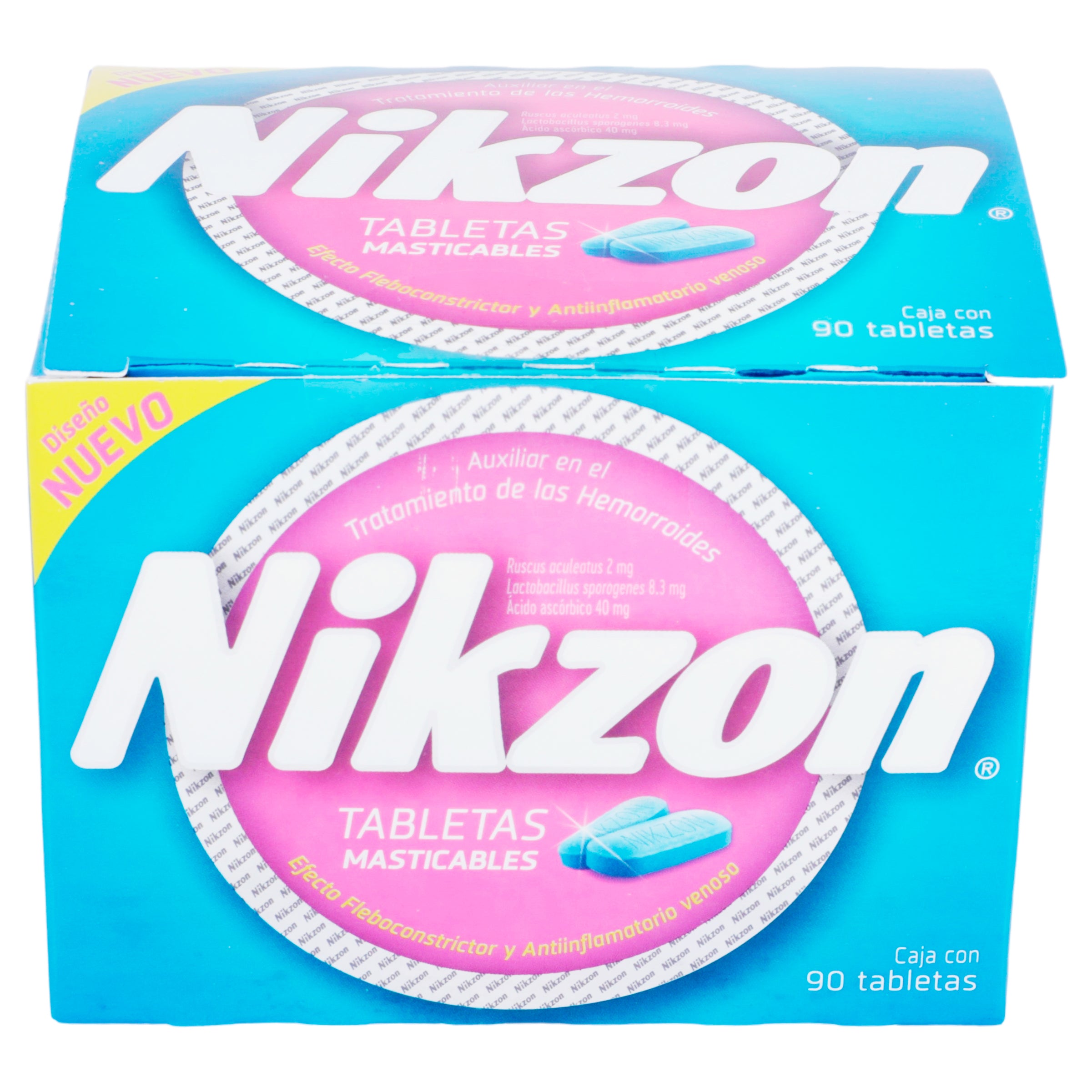 Nikzon Mast 20Mg/8.3/40Mg Con 90 Tabletas (Ruscus Aculeatus/L Sporogenes/Ac Ascorbico) 3 - 650240001314