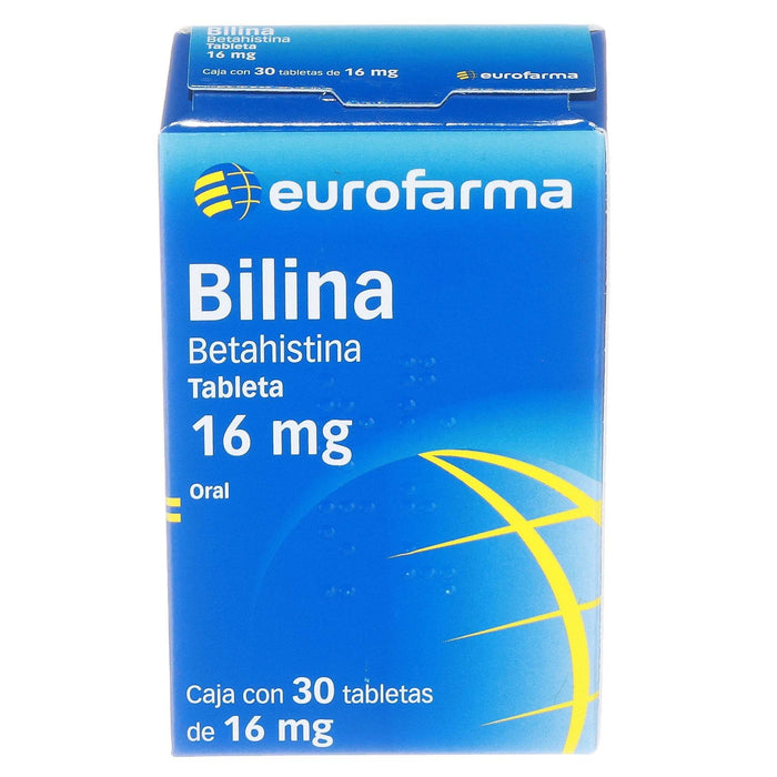 Bilina (Betahistina) Tabletas 16Mg Con 30 - WeCare Pharma