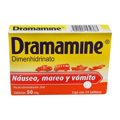 Dramamine 50Mg Con 24 Tabletas (Dimenhidrinato) - WeCare Pharma