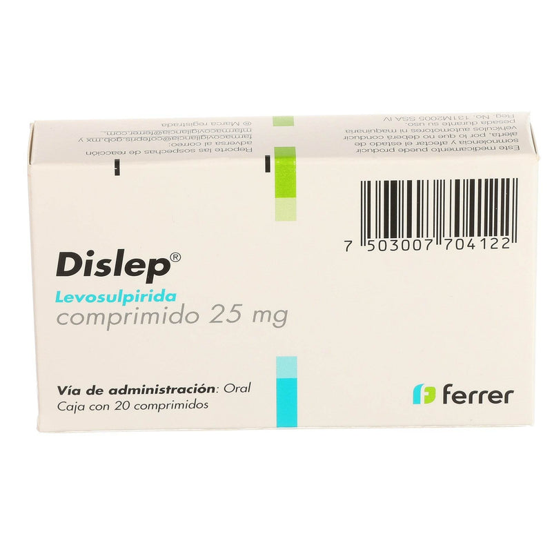 Dislep 25Mg Con 20 Comprimidos (Levosulpirida) - WeCare Pharma